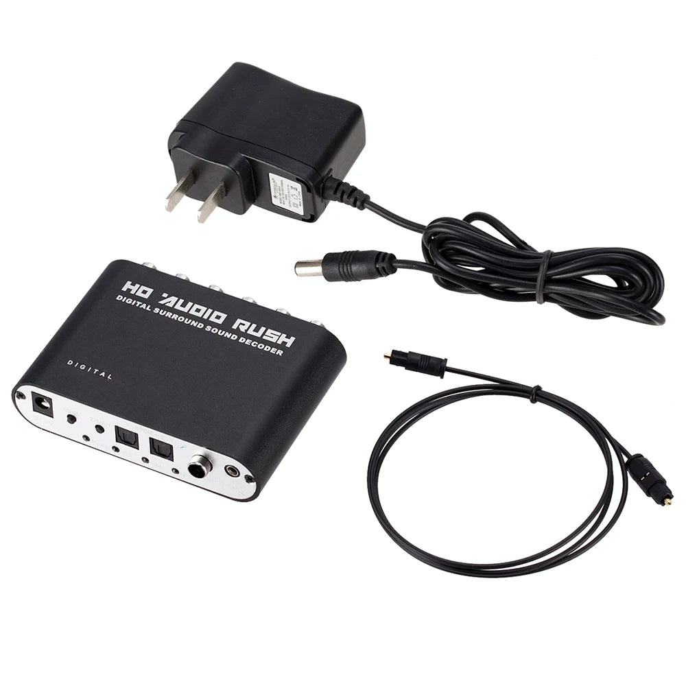 Digital Analog 5 1 CH Audio Decoder Amplifier SPDIF Coaxial RCA DTS Zpaxo