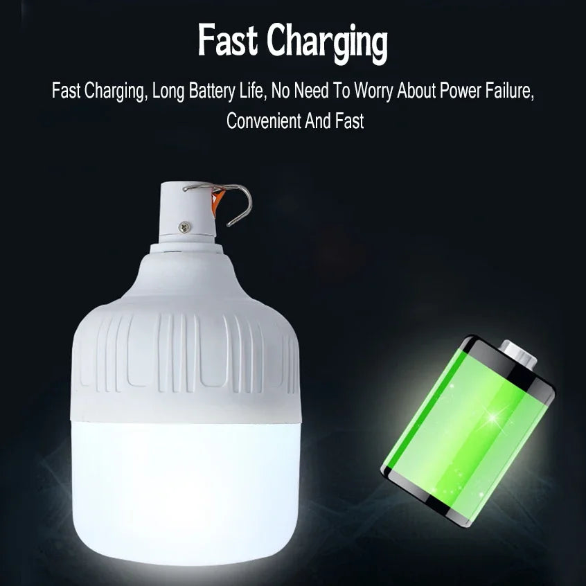 USB Rechargeable LED Camping Lantern 60W/80W | Portable Hook Camping Lantern Zpaxo