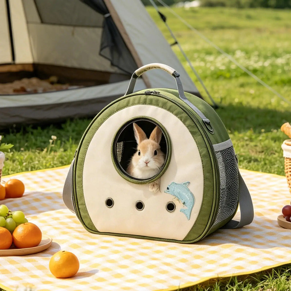 Hamster Travel Carrier Large Capacity Portable Breathable Chinchilla