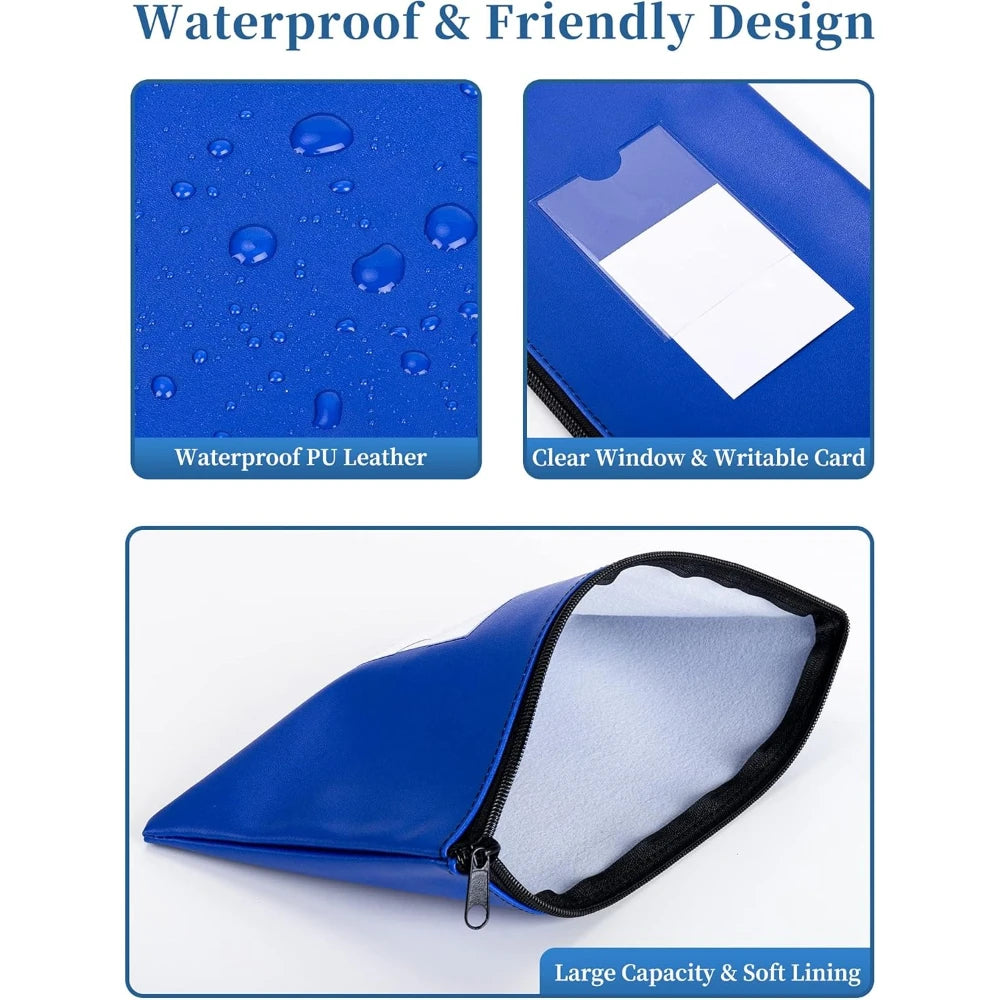 PU Leather Zipper Pouch – Multi-Purpose Organizer Bag