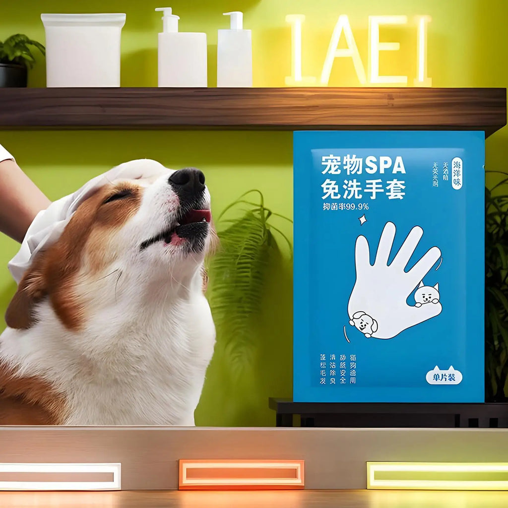 Pet Cleaning Wipes Glove Deodorizing Cleaner Daily Care Puppy Kitten