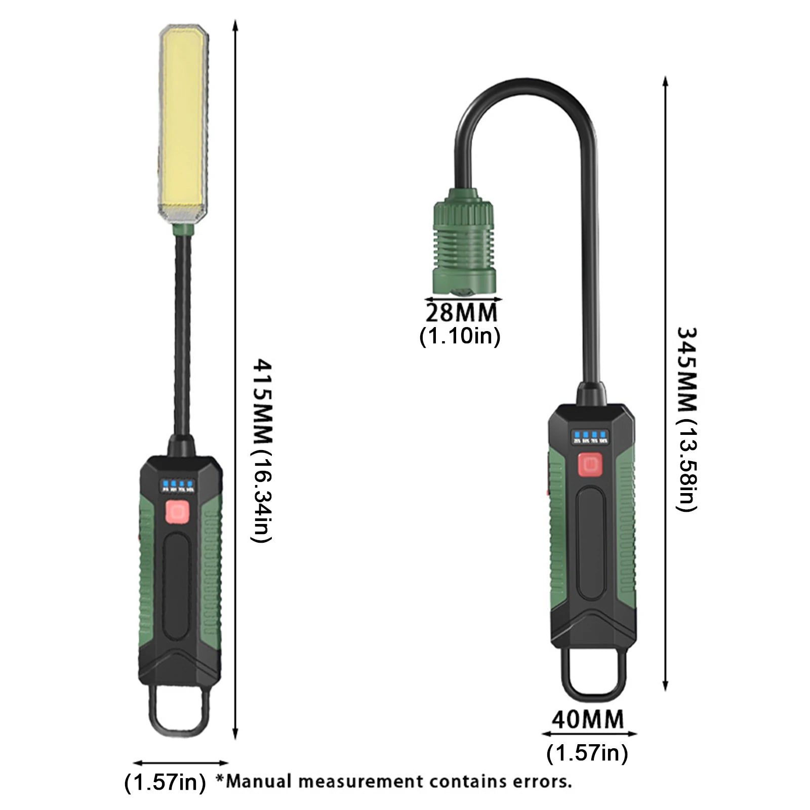 Magnetic Camping Flashlight Hook Magnet LED Lantern Waterproof