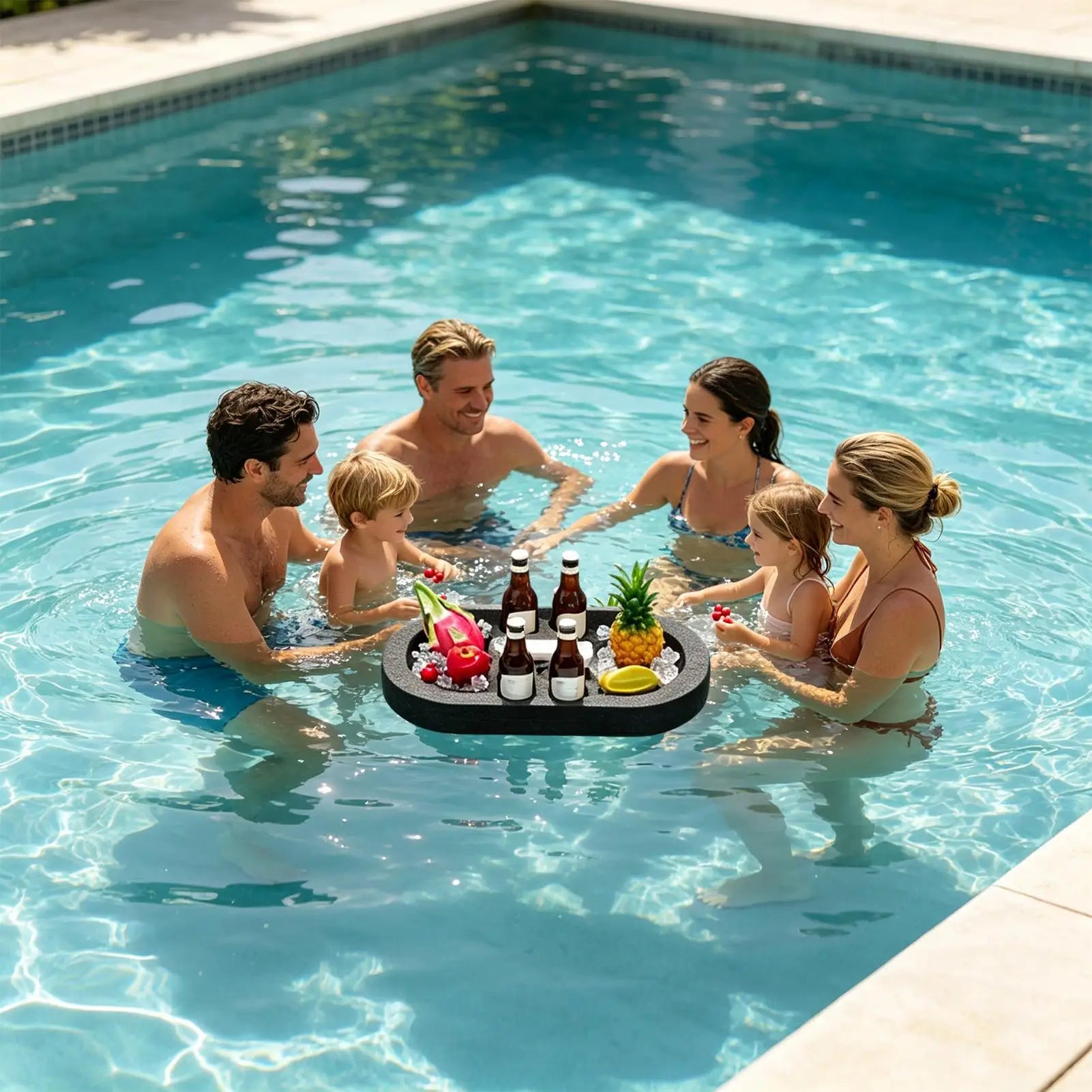 21 6x11 Floating Pool Tray Dividers Portable Drink Holder Snack Board