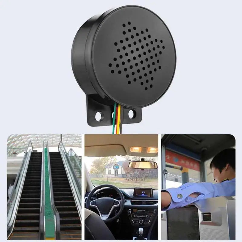 12-24V Voice Speaker Prompter Sound Alarm Horns 4-channel Car Start