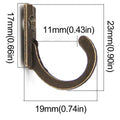 10 Hooks Towel Coat Wall Hook Glue Power Self Adhesive Hanger Clothes