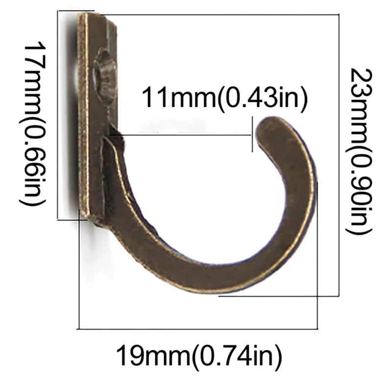 10 Hooks Towel Coat Wall Hook Glue Power Self Adhesive Hanger Clothes