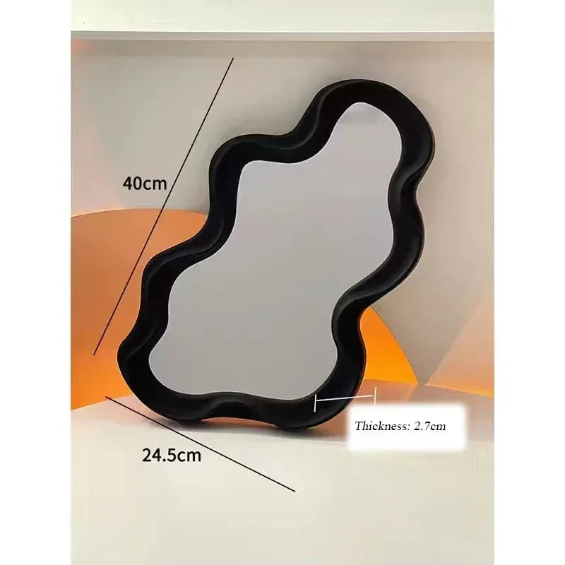 Irregular-shaped Tabletop Vanity Mirror Cloud-shaped Makeup