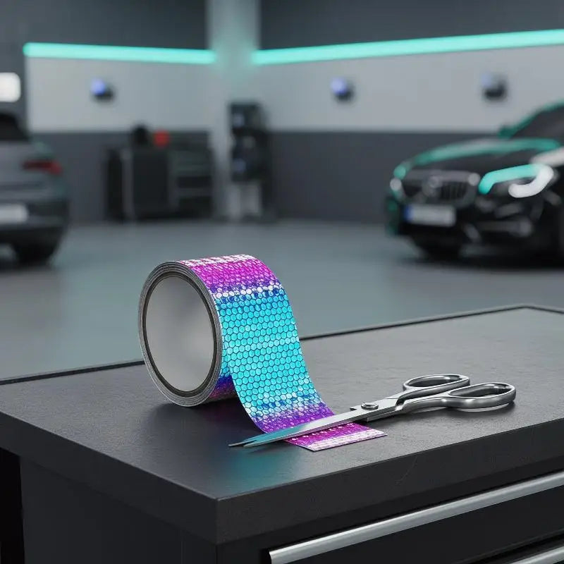 Colorful Reflective Tape Sticker – Wheel Hub Night Safety Strip