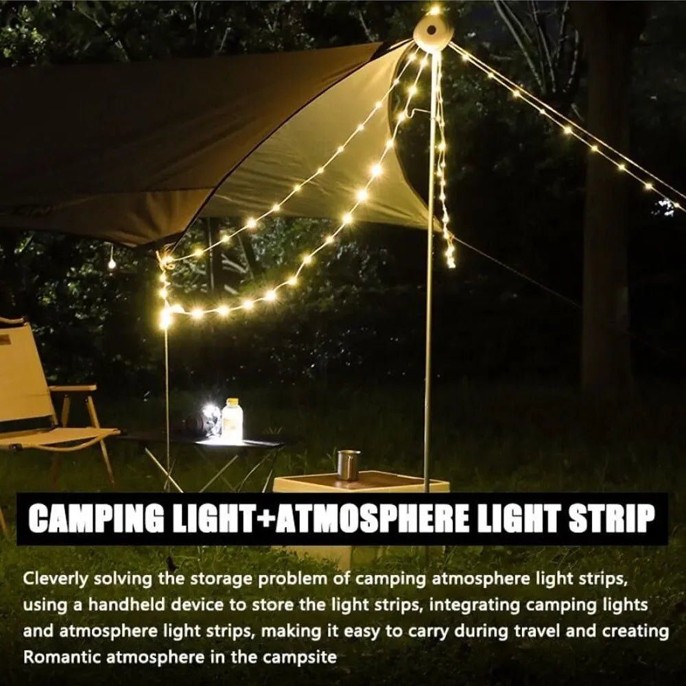 LED Rechargeable Camping Lantern – 10M IPX4 Waterproof Light