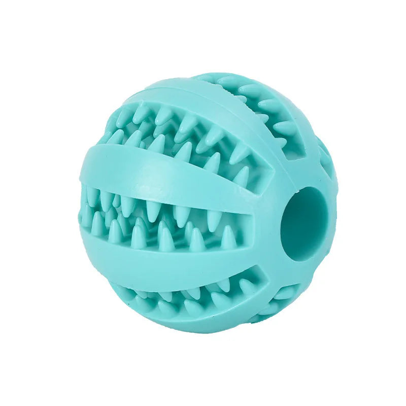 Dog Toy Ball Interactive Rubber Balls Puppy Chewing Toys Pet Tooth Zpaxo Light Blue 5cm