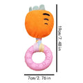Dog Squeak Toy Cheese Shaped Plush Sounding Puppy Teething Chew Small