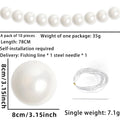 Wedding Backdrop Decor Faux Pearl Garland DIY Beaded Wreath White