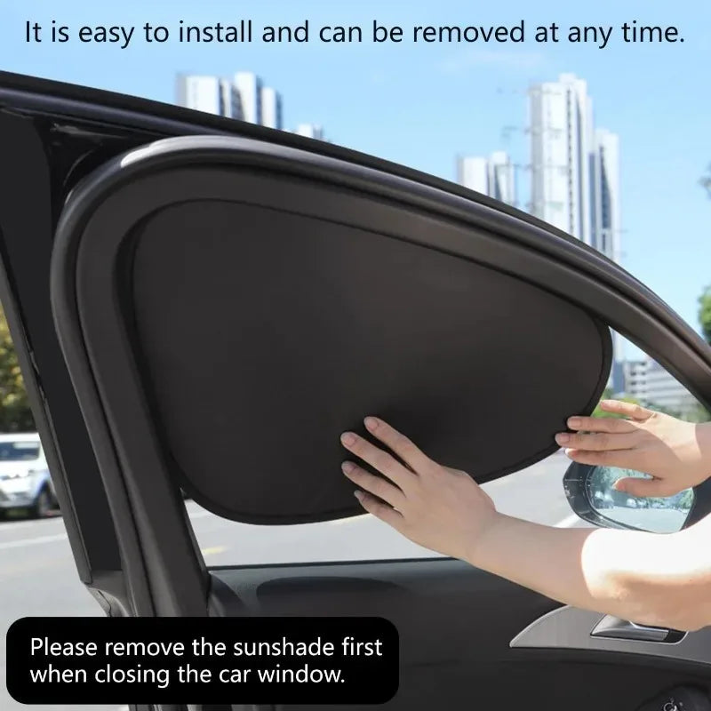 Electrostatic Car Side Window Sun Shade – 4-Layer UV Blocker