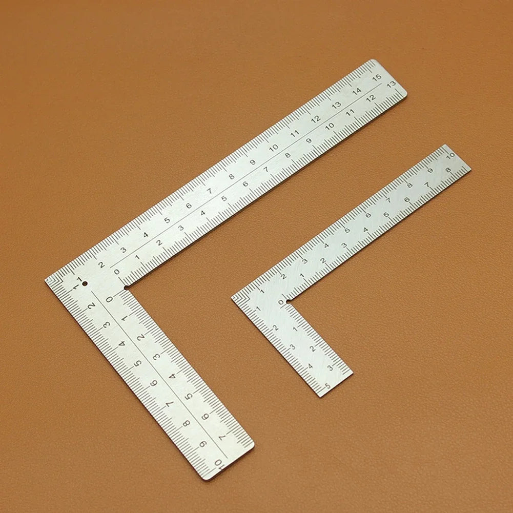 90 Degree Angle Ruler Stainless Steel L Shape Measuring Tool Metal