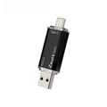 ZSUIT USB Flash Drive 2 in 1 Type-c Pen Drive 128GB 64GB 32GB 16G USB Stick 3.0 Mobile Pen Drive Metal U Disk Zpaxo 32GB3.0 black color