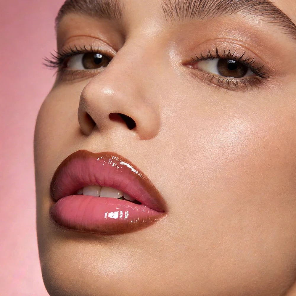 Double Head Lip Gloss Lipliner Two One Moisturizing Texture Durable