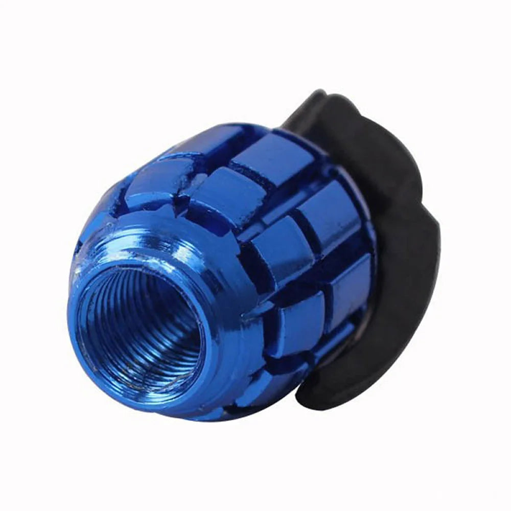 4-Pack Colorful Aluminum Tire Valve Stem Caps – Universal Fit