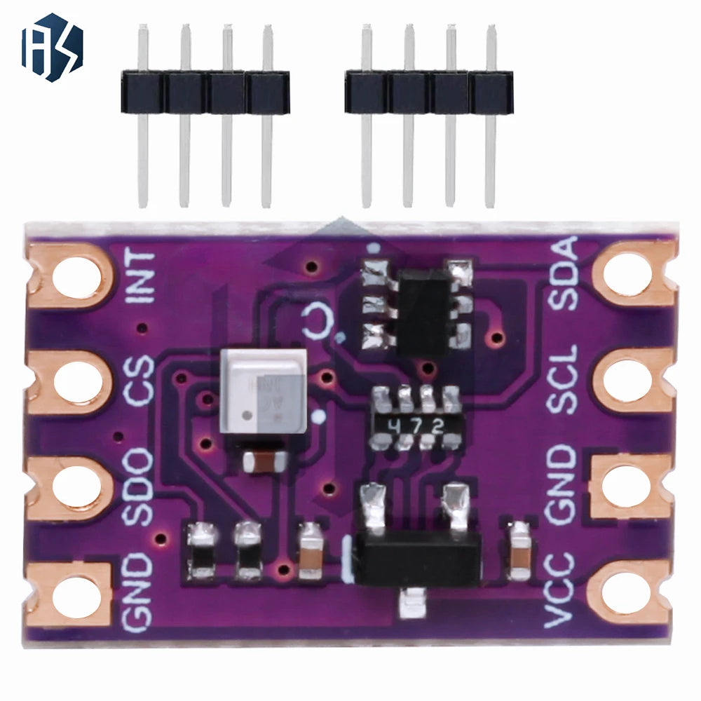 BMP580 High Precision Atmospheric Pressure and Temperature Sensor Module 2.0V-5.5V IIC SPI Compatible with BME280 BMP388 Zpaxo