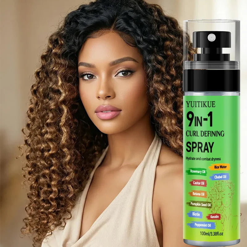 Anti-Frizz Curl Enhancer Spray – Biotin & Keratin | YUITIKUE Curl Enhancer Spray Zpaxo