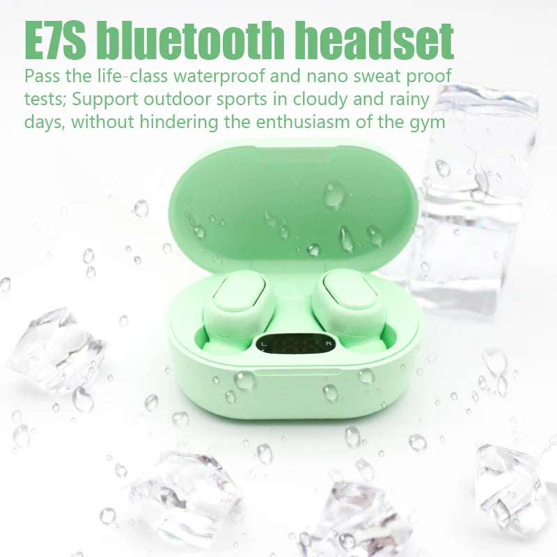 E7S TWS Fone Bluetooth Earphones 5.2 Wireless Headphones Noise Cancelling Earbuds with Mic Wireless Bluetooth Headset for Xiaomi Zpaxo