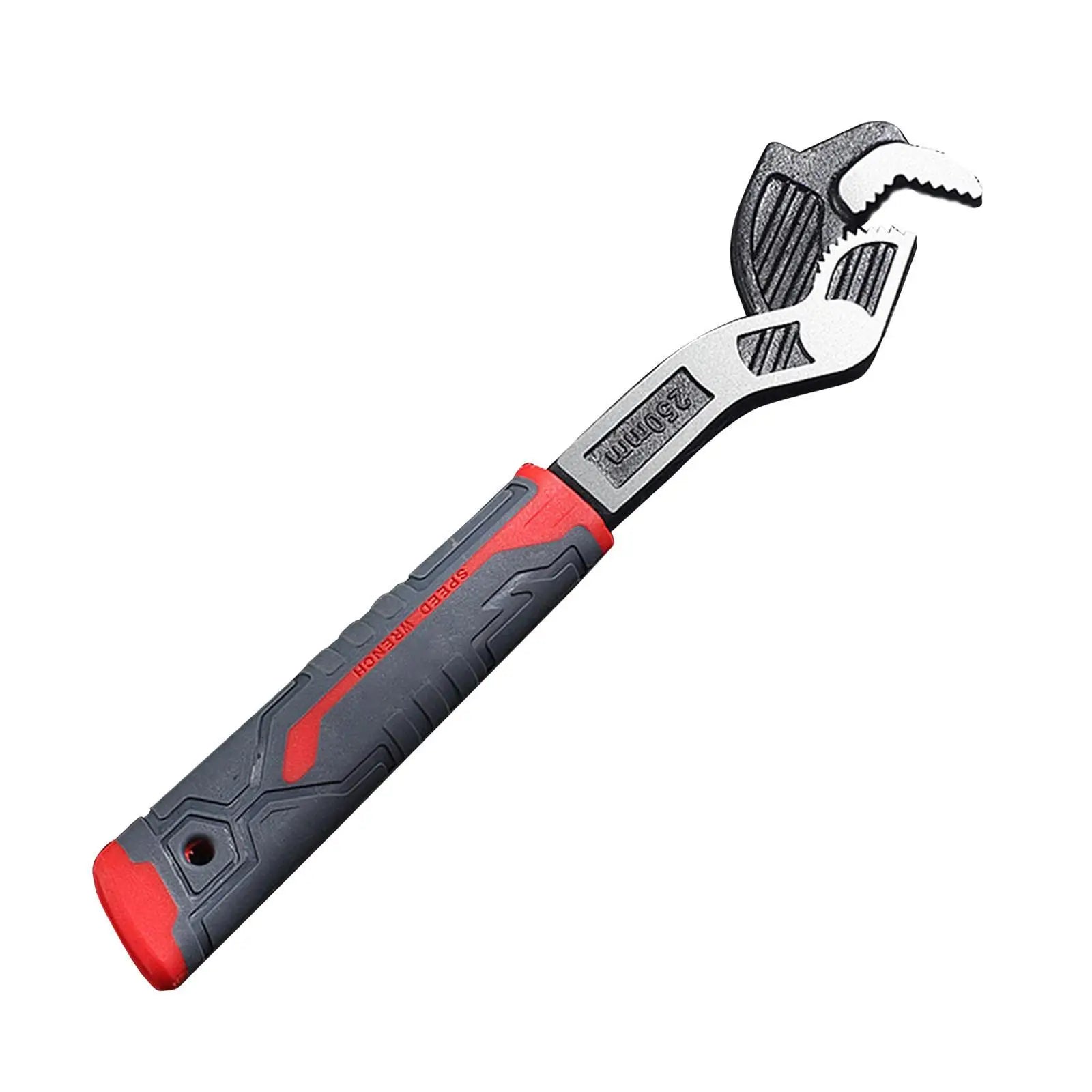 Self Adjustable Pipe Wrench Plumbing Wrench Tool Anti Slip Handle Heavy Duty Universal for Automobiles Tractors Practical Zpaxo 10inch
