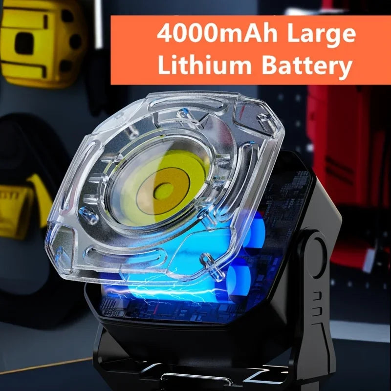 POCKETMAN Mini COB Keychain Flashlight – 6 Modes USB Rechargeable