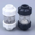 1PC PVC-U Aquarium Check Valves Non Return Anti-siphon Fish Tank Lifting Check Valve 20/25/32mm Transparent Zpaxo BK3