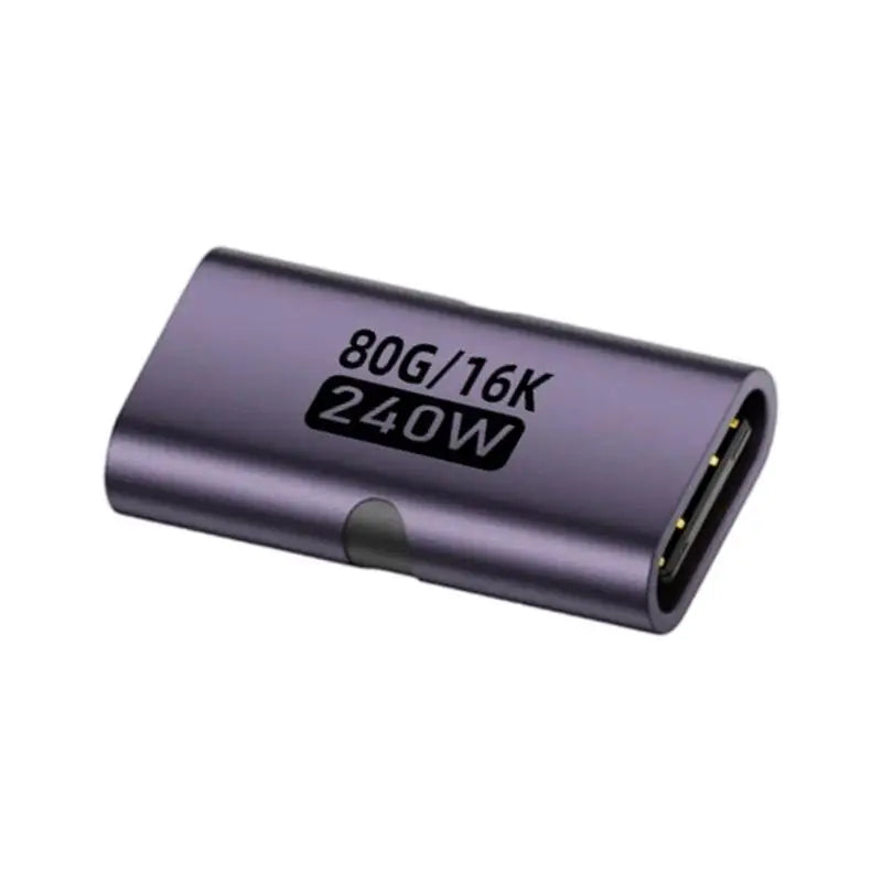 Aluminum USB C Female Adapter 240W 80Gbps 16K 60HZ Converter Fast Zpaxo