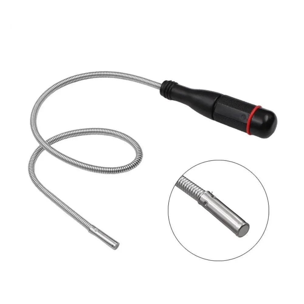 Powerful Magnetic Pickup Tool Foldable Large Head Small Flexible Zpaxo Silver 60cm