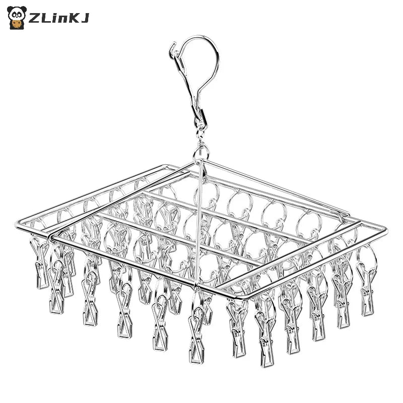 Metal Windproof Clothespin Laundry Hanger Clothesline Dryer Bra Towel Zpaxo