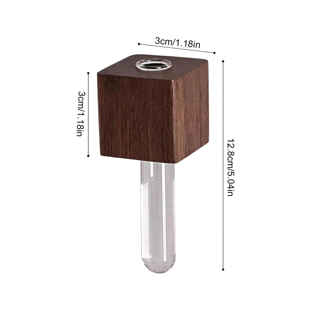 Magnet Vases Refrigerator Wood Rustic Propagation Station Mini Wall