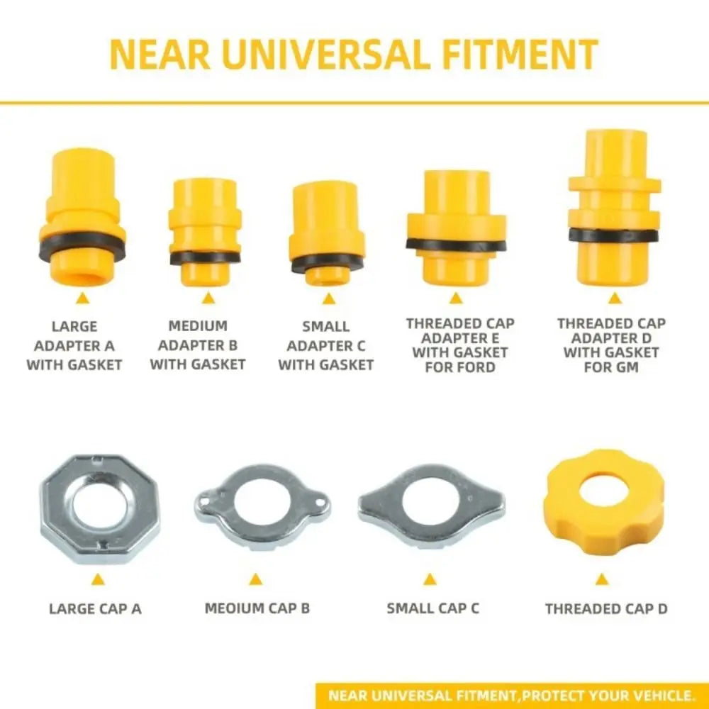 Spill Proof Car Antifreeze Funnel Universal Fit Pour Oil Tool Zpaxo