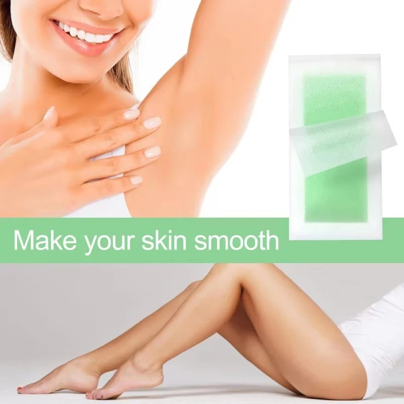 5 Professional Hair Removal Wax Strips Summer Depilation Double Sided