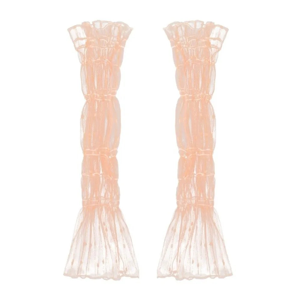 High Quality Polka Dot Lace Lace Arm Sleeves Fingerless Breathable Arm Cover Sun Protection Fake Cuff Summer Zpaxo