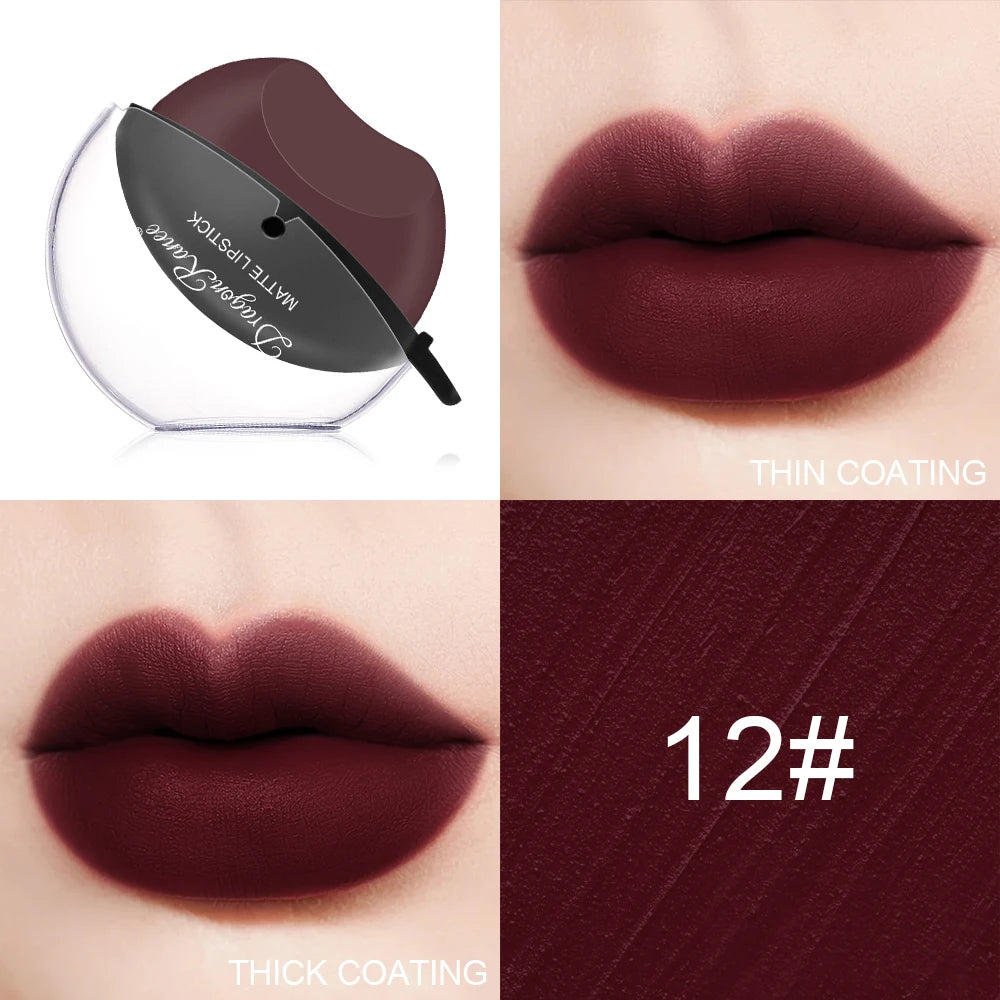 Lazy Lipstick Can Be Made into Makeup, Not Easy to Fade, Not Easy to Stain, Long-Lasting Moisturizing Lipstick, Moisturizing Matte Zpaxo 12Dr15
