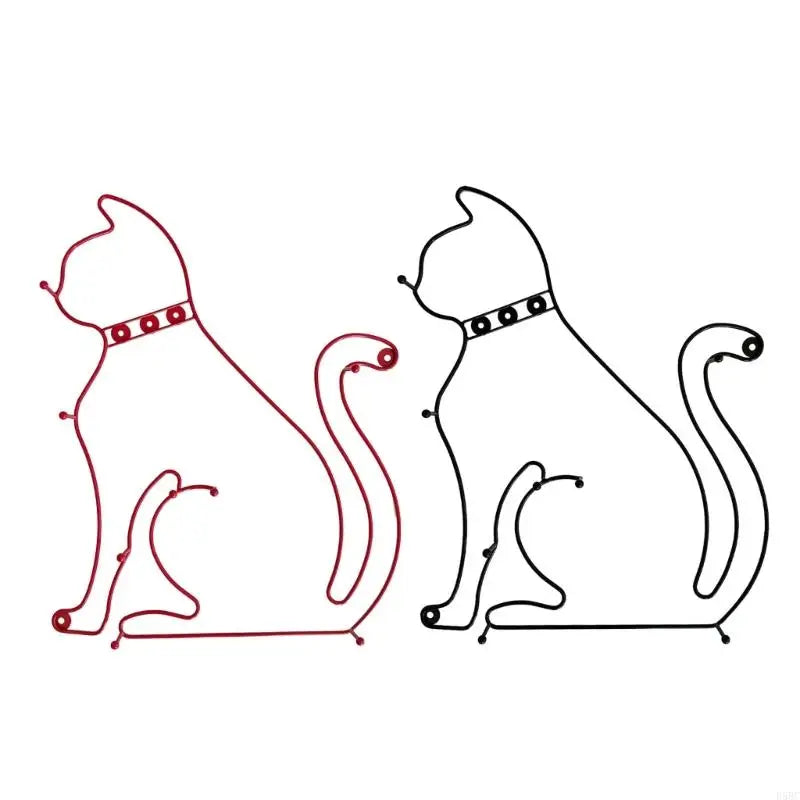 Wall Hook Adorable Cats Cartoon Theme Minimalist Retro Decors Kids