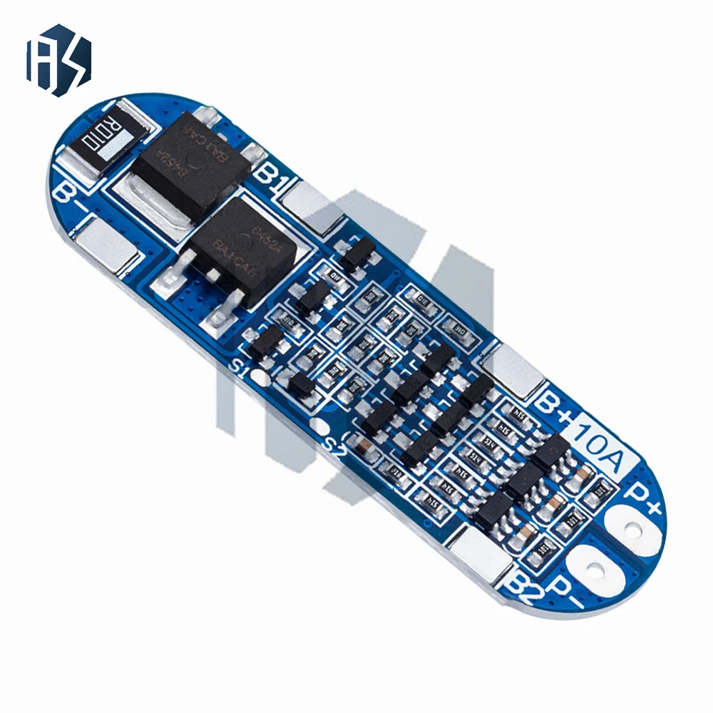 3S 10A 18650 Li-ion Battery Protection Board - 11.1V/12.6V Charger Module with Overcharge/Discharge Protection Zpaxo