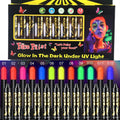 UV Neon Face Body Paint Fluorescent Glow Dark Crayons Sticks Mardi Zpaxo UV-12pcs