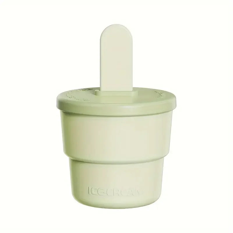 Summer Essentials: Silicone Ice Cream Cups - Bpa-Free, Freezer & Oven Safe Zpaxo green