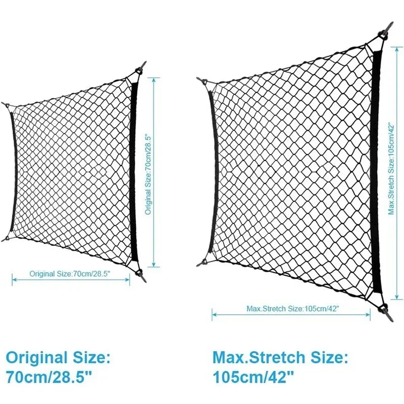 Nylon Car Rear Cargo Net Trunk Storage Zpaxo