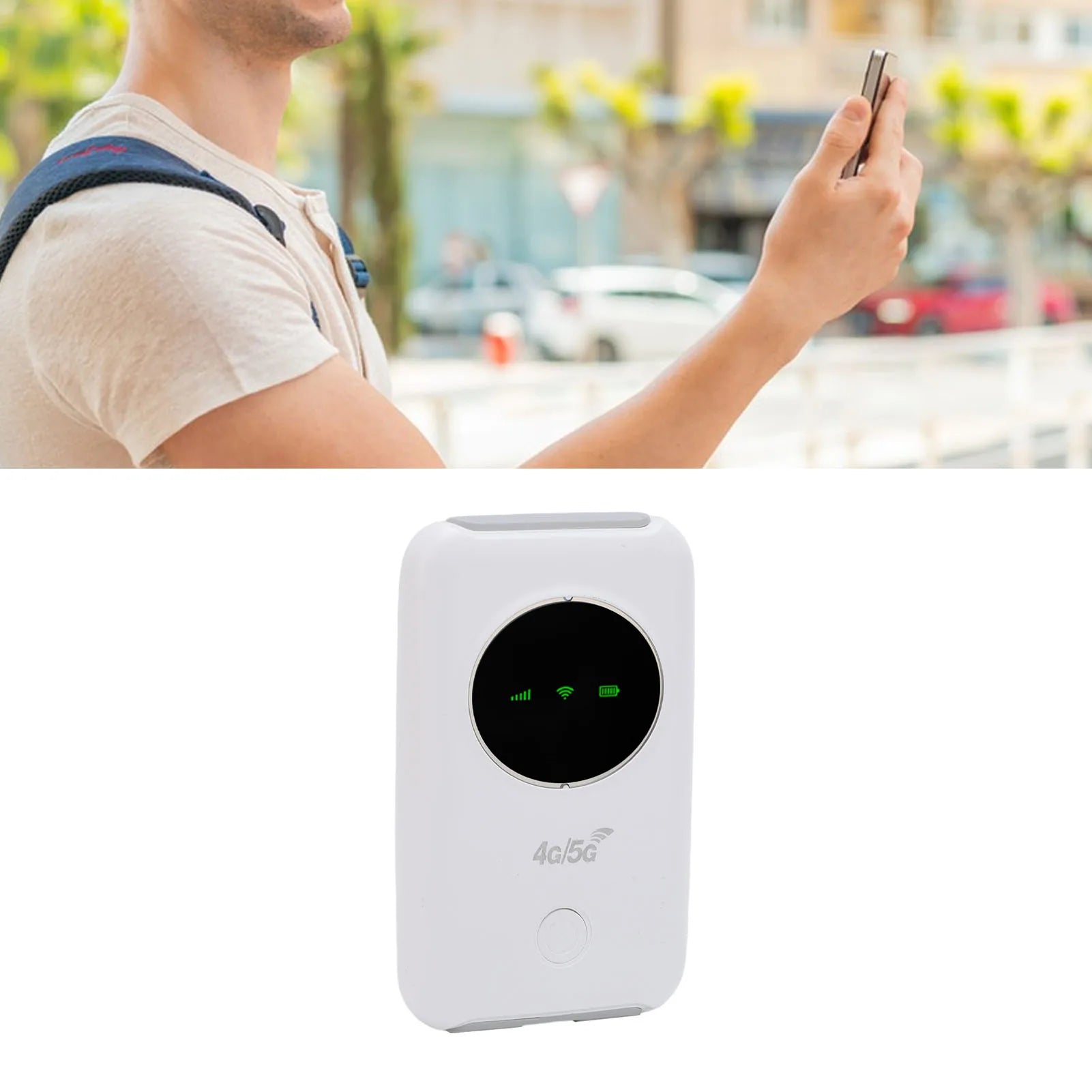 LTE Mobile Hotspot Portable Wifi Device LED Display 300Mbps Speed SIM