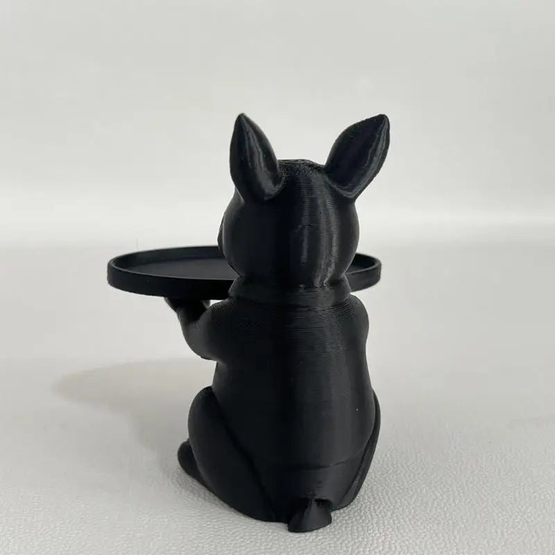Dog Statue Lovely Figurines Sculpture Storage Candy Jar Dish Bowl