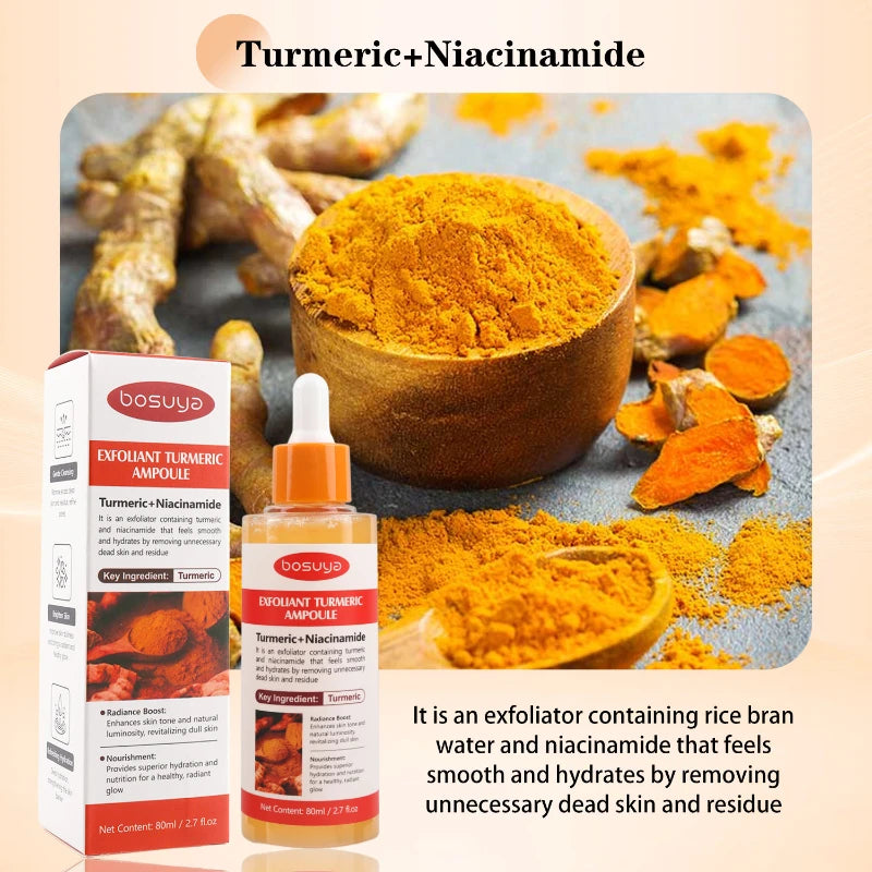 Kojic Acid & Niacinamide Brightening Exfoliating Serum 80ml Brightening Facial Serum Zpaxo Turmeric Essence
