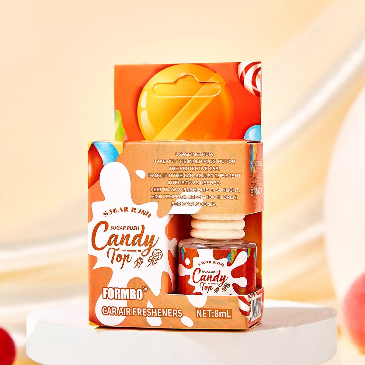 Luxury Hanging Car Air Freshener Pendant – 8ml Scent Diffuser Car Air Freshener Zpaxo CANDY