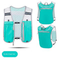 Running Water Bottle Storage Vest Lightweight Reflective Hydration Zpaxo Blue
