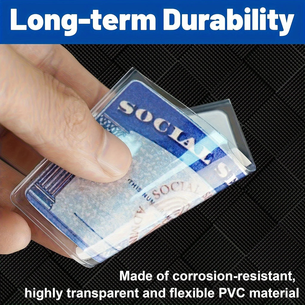 Transparent Card Holders for SSN, ID & Credit Cards – 5/10/20 Pack