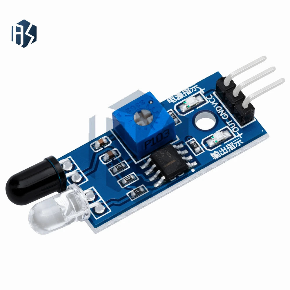 Infrared Obstacle Avoidance Sensor Module for Arduino Smart Car Robot - Adjustable Distance Detection 3-Pin Zpaxo