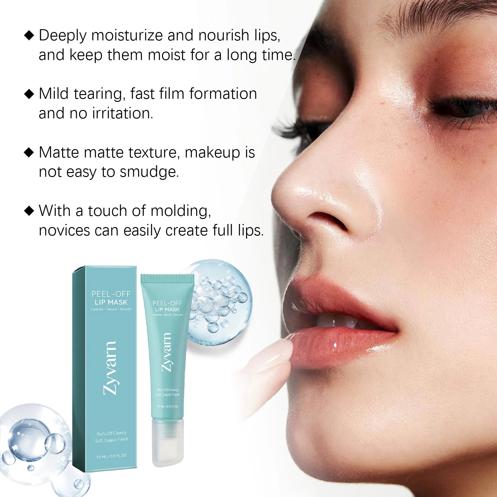 ZYVARN Hydrating Peel-Off Lip Mask – Repair & Exfoliate Lips Peel-Off Lip Mask Zpaxo