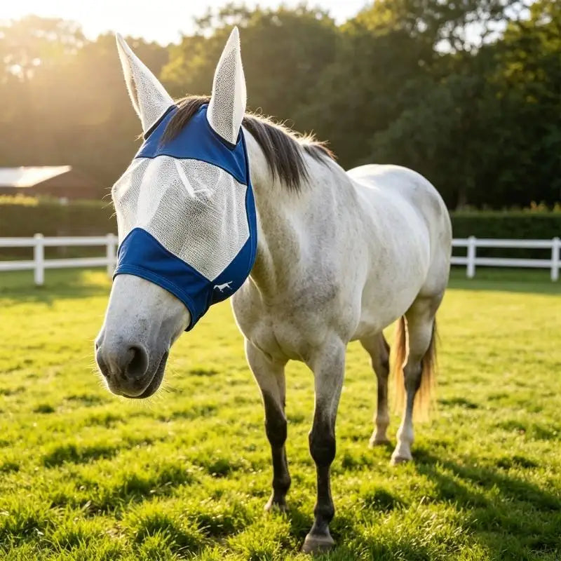 Head Cover Horse Supplies Breathable Mesh Netted Mask Comfortable Face