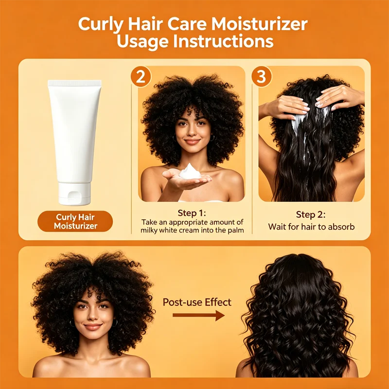7-in-1 Curl Defining Cream | Batana Oil & Keratin Anti-Frizz Curl Defining Cream Zpaxo